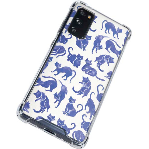Cat Coq Blue Cats Galaxy S20 FE Clear Case