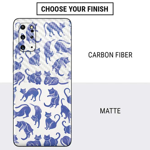 Cat Coq Blue Cats Galaxy S20 Plus Skin
