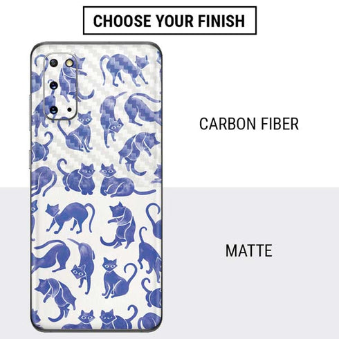 Cat Coq Blue Cats Galaxy S20 Skin
