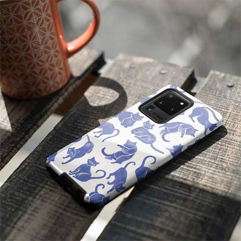 Cat Coq Blue Cats Galaxy S20 Ultra 5G Pro Case