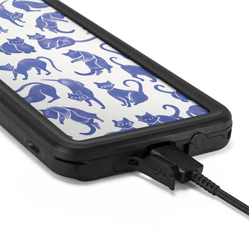 Cat Coq Blue Cats Galaxy S20 Waterproof Case