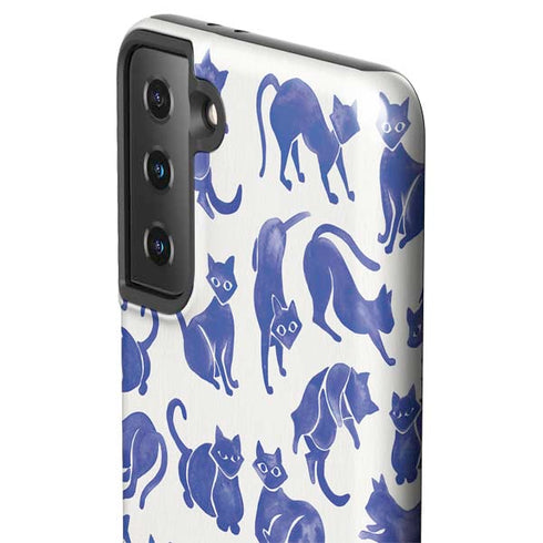 Cat Coq Blue Cats Galaxy S21 FE Pro Case