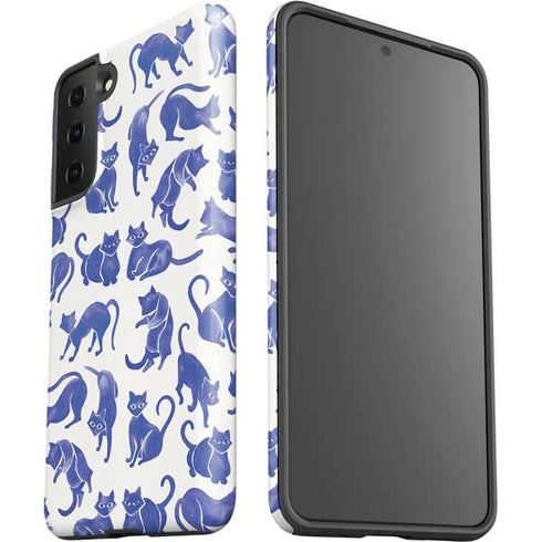 Cat Coq Blue Cats Galaxy S21 FE Pro Case