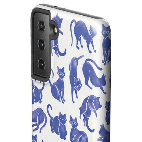 Cat Coq Blue Cats Galaxy S21 Plus 5G Pro Case