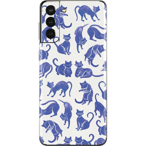 Cat Coq Blue Cats Galaxy S21 Plus 5G Skin