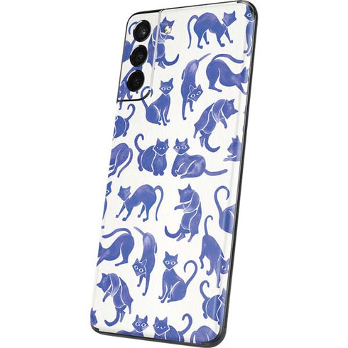 Cat Coq Blue Cats Galaxy S21 Plus 5G Skin