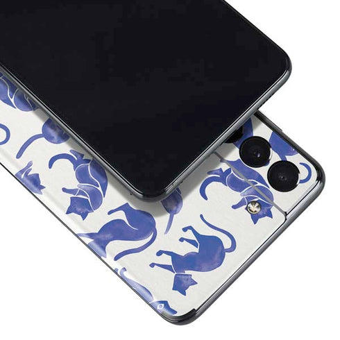 Cat Coq Blue Cats Galaxy S21 Plus 5G Skin