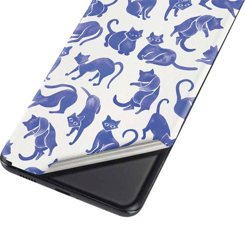Cat Coq Blue Cats Galaxy S21 Plus 5G Skin