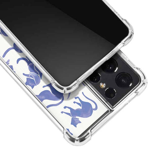 Cat Coq Blue Cats Galaxy S21 Ultra 5G Clear Case