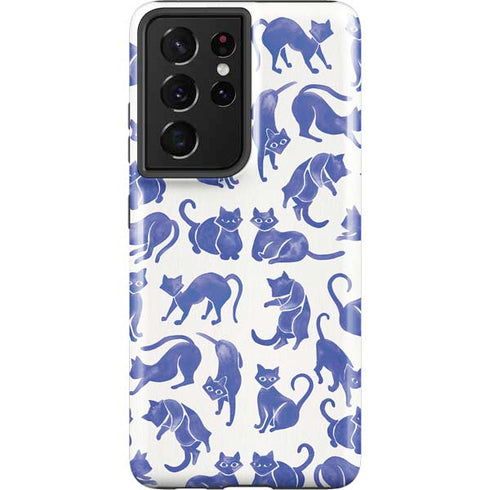 Cat Coq Blue Cats Galaxy S21 Ultra 5G Pro Case