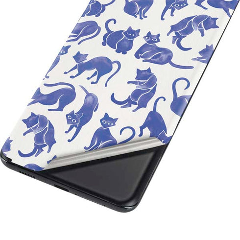 Cat Coq Blue Cats Galaxy S21 Ultra 5G Skin
