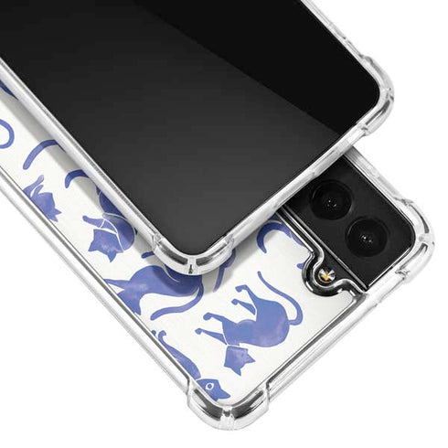 Cat Coq Blue Cats Galaxy S22 Clear Case