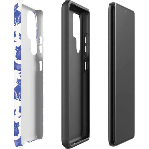 Cat Coq Blue Cats Galaxy S22 Ultra Pro Case