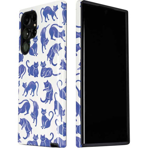 Cat Coq Blue Cats Galaxy S22 Ultra Pro Case