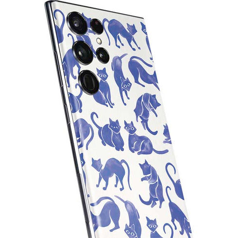 Cat Coq Blue Cats Galaxy S22 Ultra Skin