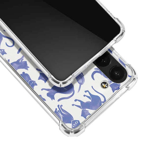 Cat Coq Blue Cats Galaxy S23 Clear Case