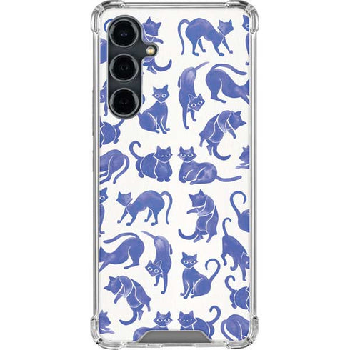 Blue Cats by Cat Coq Galaxy S23 FE Clear Case