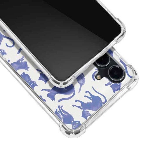 Blue Cats by Cat Coq Galaxy S23 FE Clear Case