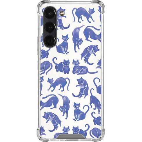 Cat Coq Blue Cats Galaxy S23 Plus Clear Case