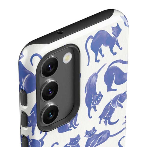 Cat Coq Blue Cats Galaxy S23 Plus Pro Case