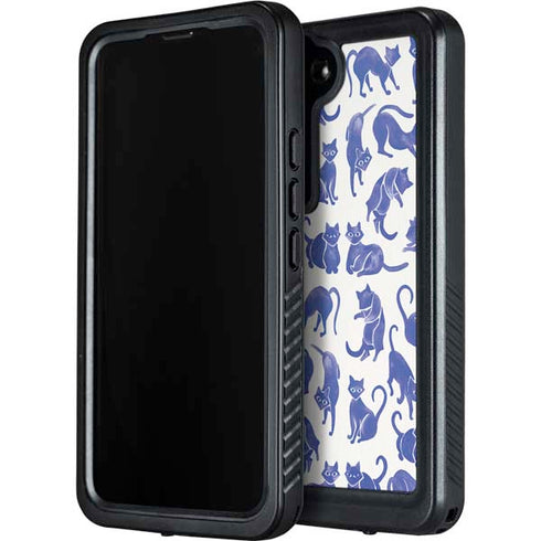 Cat Coq Blue Cats Galaxy S23 Plus Waterproof Case