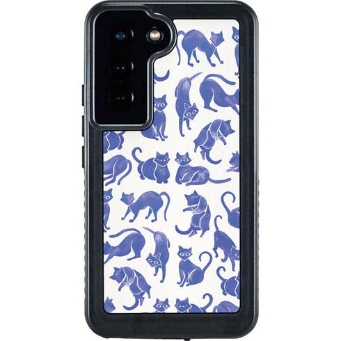 Cat Coq Blue Cats Galaxy S23 Waterproof Case