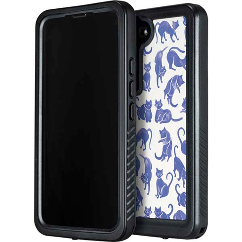 Cat Coq Blue Cats Galaxy S23 Waterproof Case