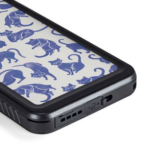 Cat Coq Blue Cats Galaxy S23 Waterproof Case
