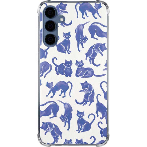 Blue Cats by Cat Coq Galaxy S24 Clear Case
