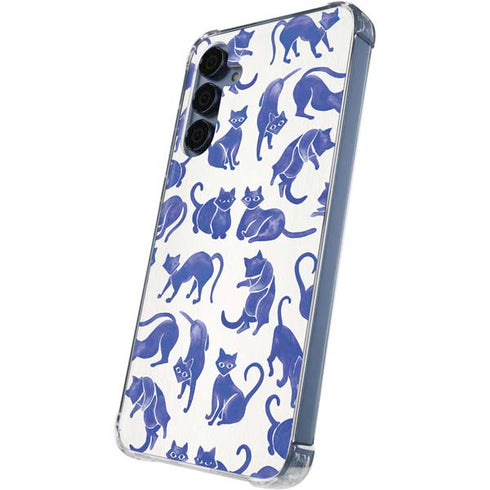 Blue Cats by Cat Coq Galaxy S24 Clear Case