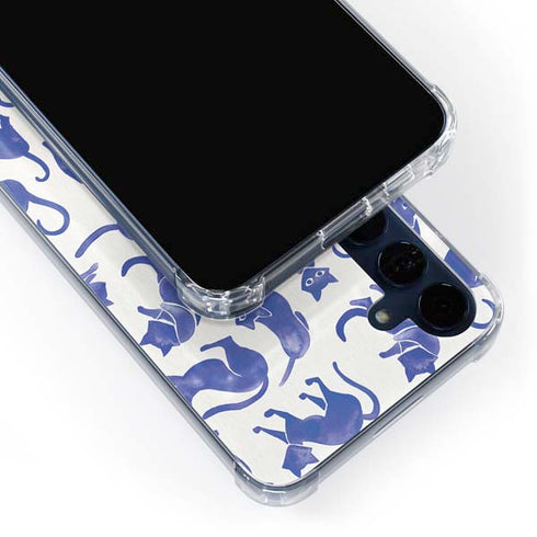 Blue Cats by Cat Coq Galaxy S24 Clear Case