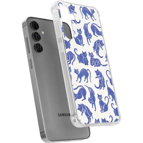 Blue Cats by Cat Coq Galaxy S24 Plus Clear Case