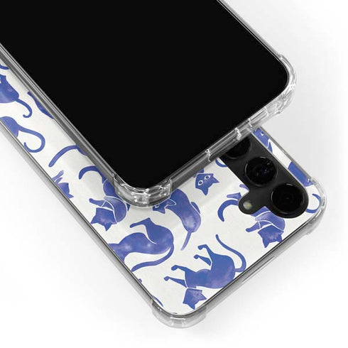 Blue Cats by Cat Coq Galaxy S24 Plus Clear Case