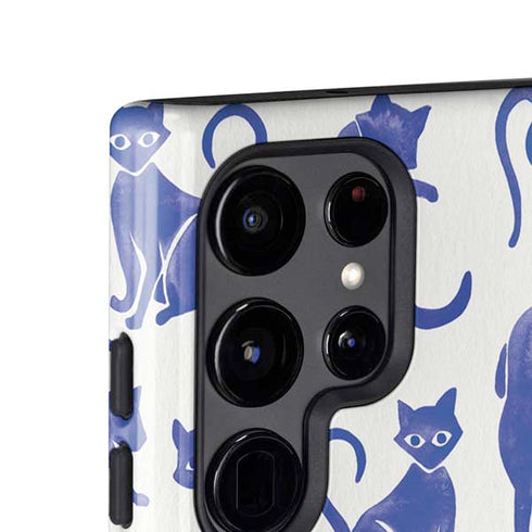 Blue Cats by Cat Coq Galaxy S24 Ultra Impact Case