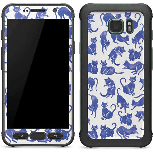 Cat Coq Blue Cats Galaxy S7 Active Skin