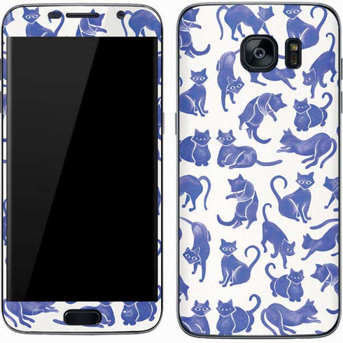 Cat Coq Blue Cats Galaxy S7 Skin