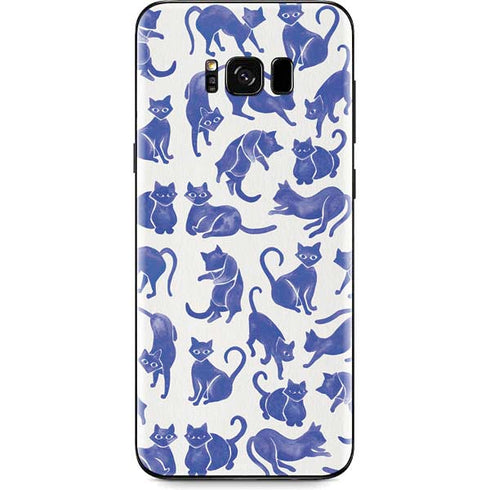 Cat Coq Blue Cats Galaxy S8 Skin