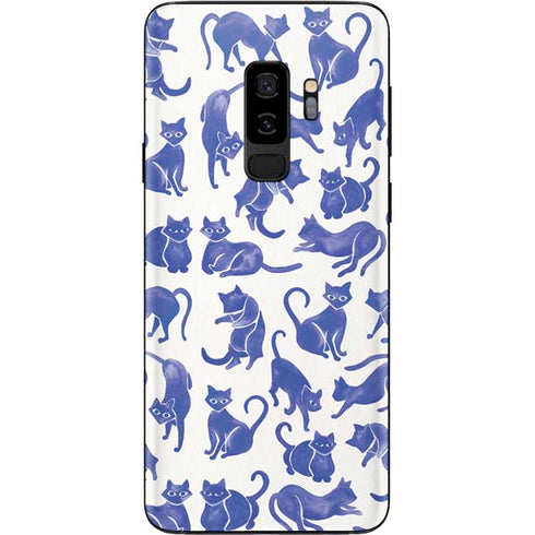 Cat Coq Blue Cats Galaxy S9 Plus Skin