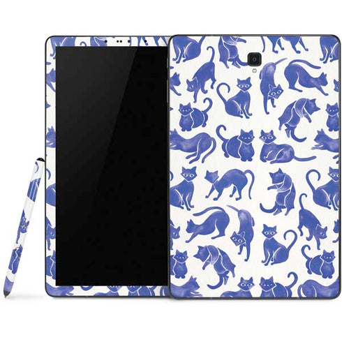 Cat Coq Blue Cats Samsung Galaxy Tab Skin