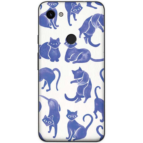 Cat Coq Blue Cats Google Pixel 3a XL Skin