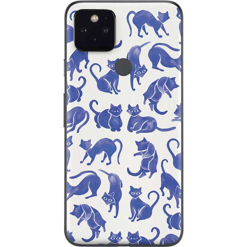 Cat Coq Blue Cats Google Pixel 5 Skin