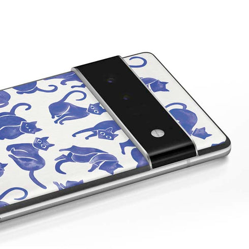 Cat Coq Blue Cats Google Pixel 6 Skin