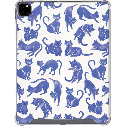 Cat Coq Blue Cats iPad Pro 12.9in (2020) Clear Case