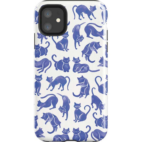 Cat Coq Blue Cats iPhone 11 Impact Case