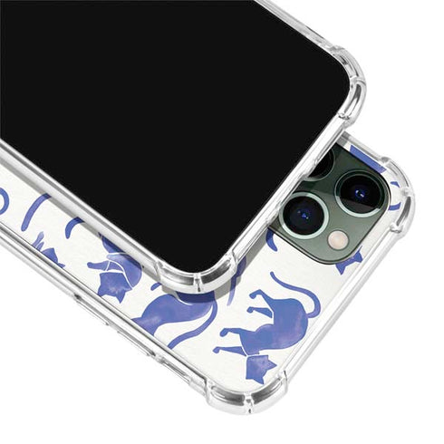 Blue Cats by Cat Coq iPhone 11 Pro Max Clear Case