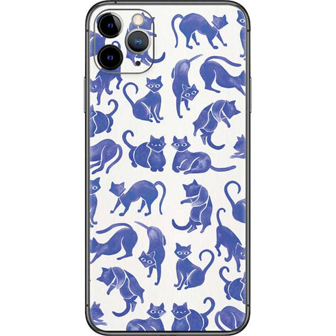 Cat Coq Blue Cats iPhone 11 Pro Max Skin
