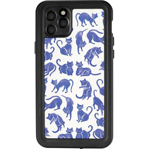 Cat Coq Blue Cats iPhone 11 Pro Max Waterproof Case