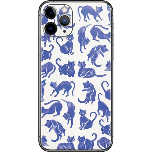Cat Coq Blue Cats iPhone 11 Pro Skin