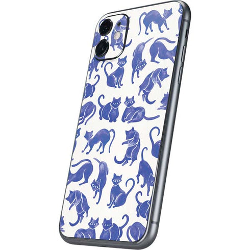 Cat Coq Blue Cats iPhone 11 Skin
