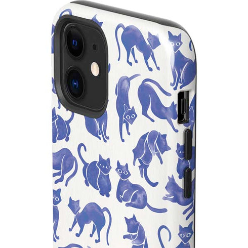 Cat Coq Blue Cats iPhone 12 Impact Case